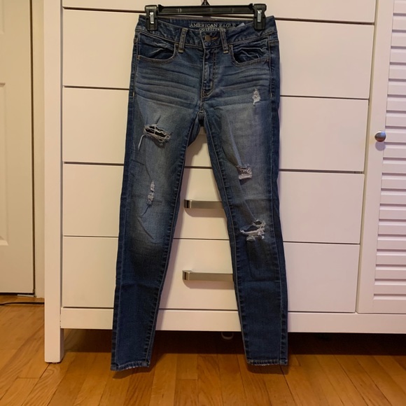 AEO “super super stretch” jegging - W’s 2 short - Picture 1 of 6